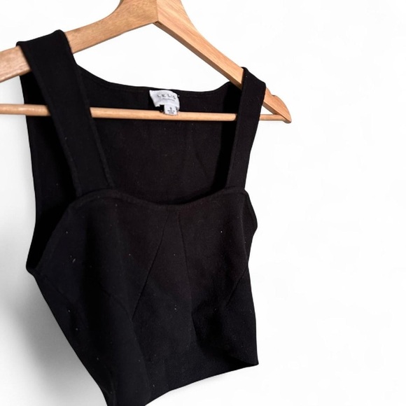Le Lis Black Collection Knit Corset Top Small - Picture 3 of 5
